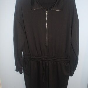 Black Long Sleeve Romper